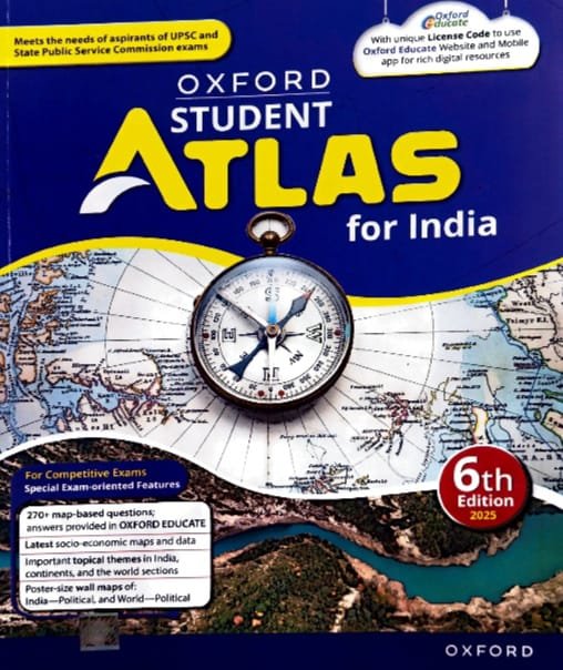 OXFORD UNIVERSITY PRESS OXFORD STUDENT ATLAS FOR INDIA 6TH EDITION EM