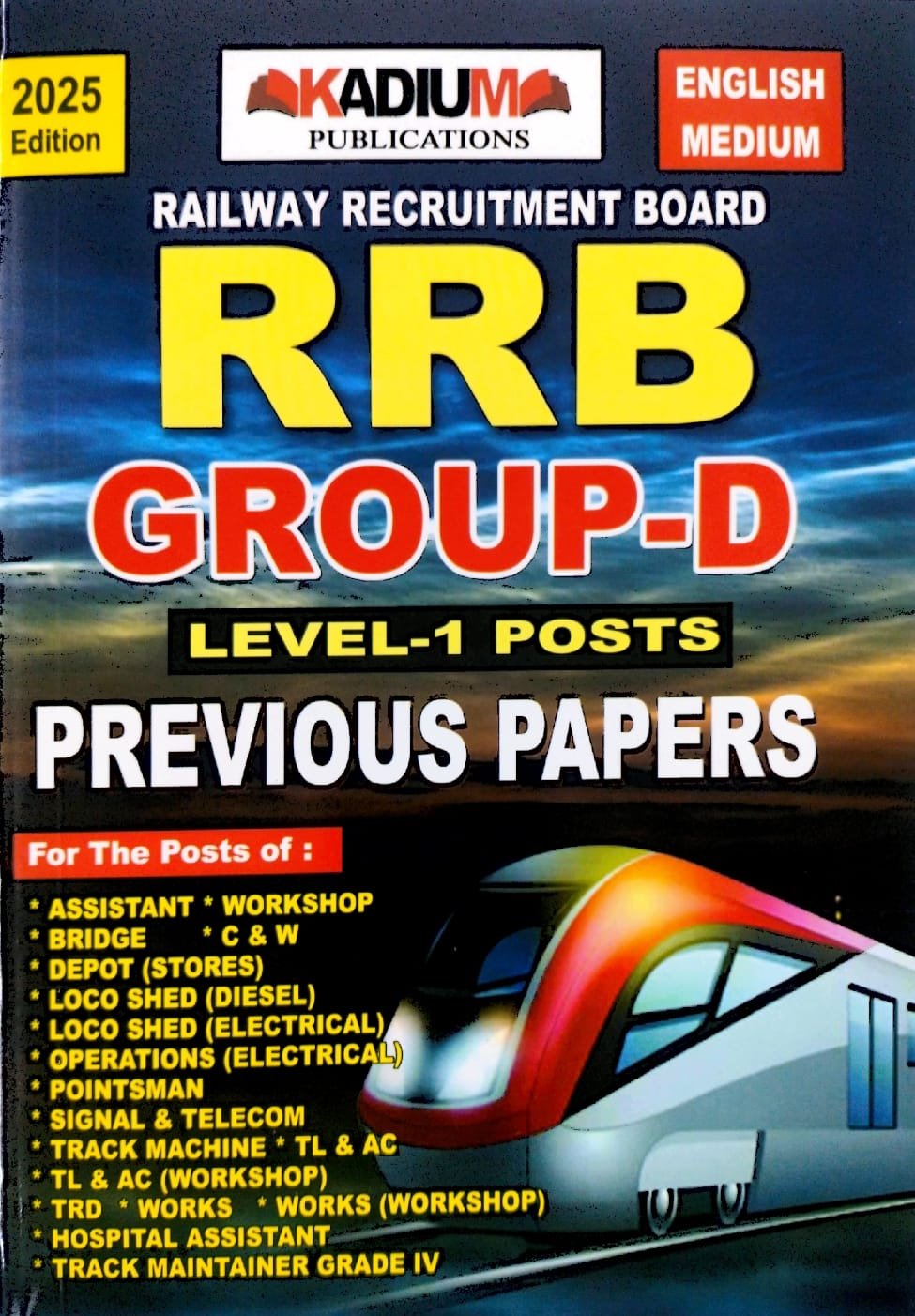 KADIUM PUBLICATIONS RRB GROUP-D PREVIOUS PAPERS ENGLISH MEDIUM