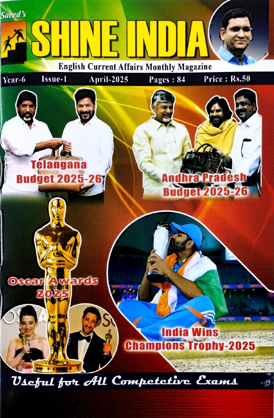 SHINE INDIA CURRENT AFFAIRS APRIL 2025 MONTHLY MAGZINE EM