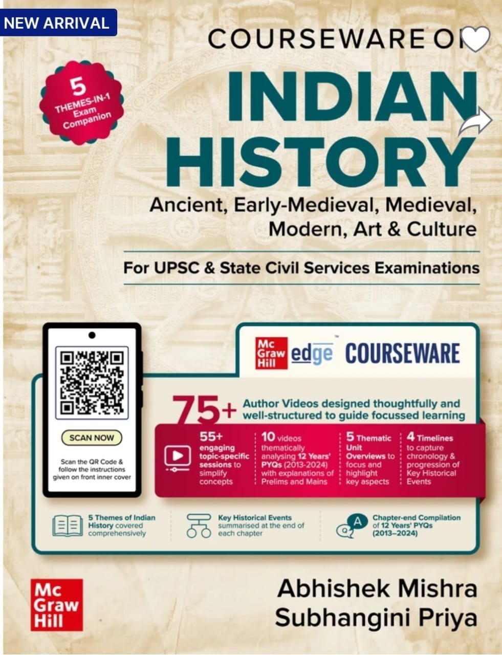 MC GRAW HILL COUSEWARE ON INDIAN HISTORY ANCIENT EARLY-MEDIEVAL,MODERN,ART&CULTURE BY ABHISEK MISHRA ,SUBHANGINI PRIYA EM