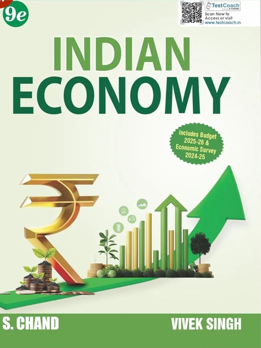 S CHAND PUBLICATION INDIAN ECONOMY BY VIVEKSINGH 9TH EDITION 2025 EM